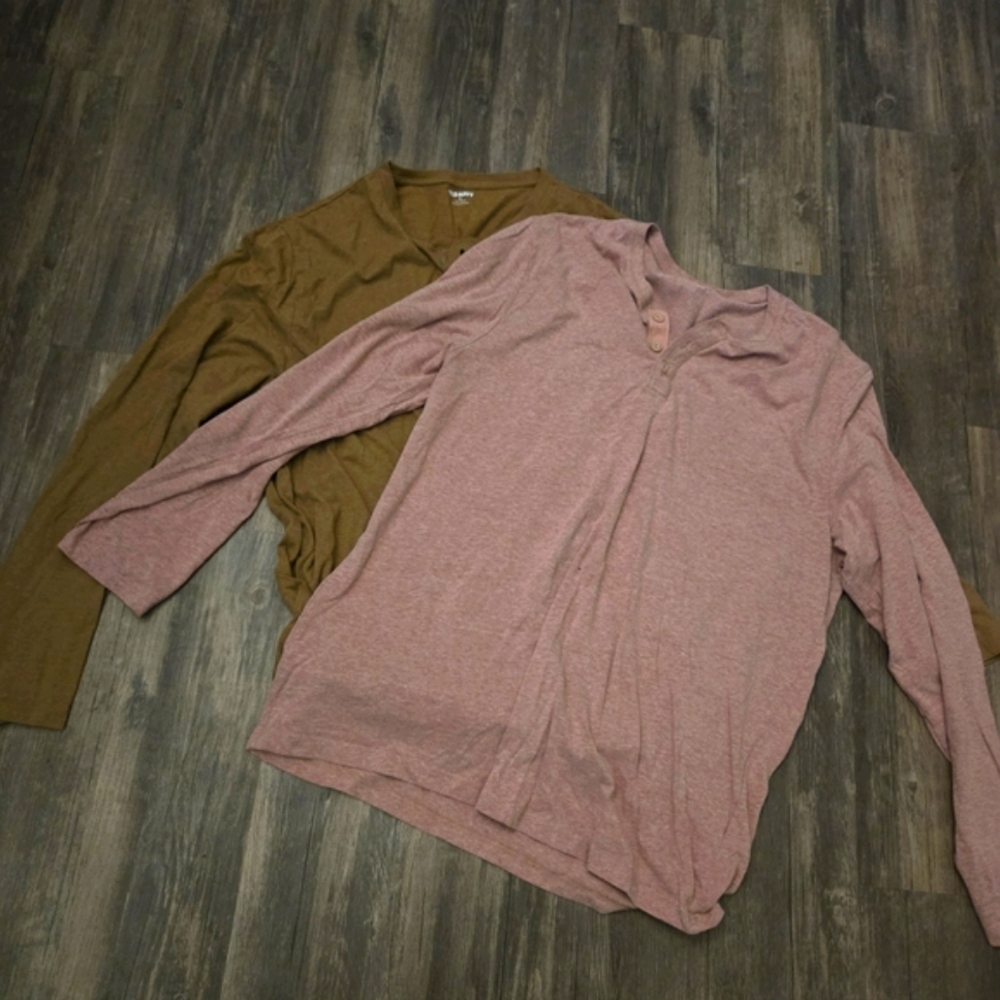 Bundle of 2 Long Sleeve Henleys